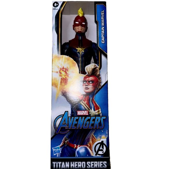 HASBRO TITAN HERO SERIES MARVEL AVENGERS 12" CAPTAIN MARVEL ACTION FIGURE NEW - Picture 2 of 3